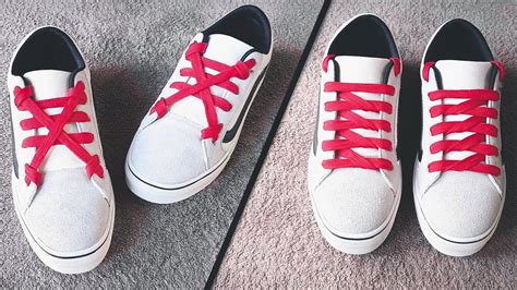 shoe lace style for sneakers.